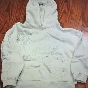 White Graphic Hoodie